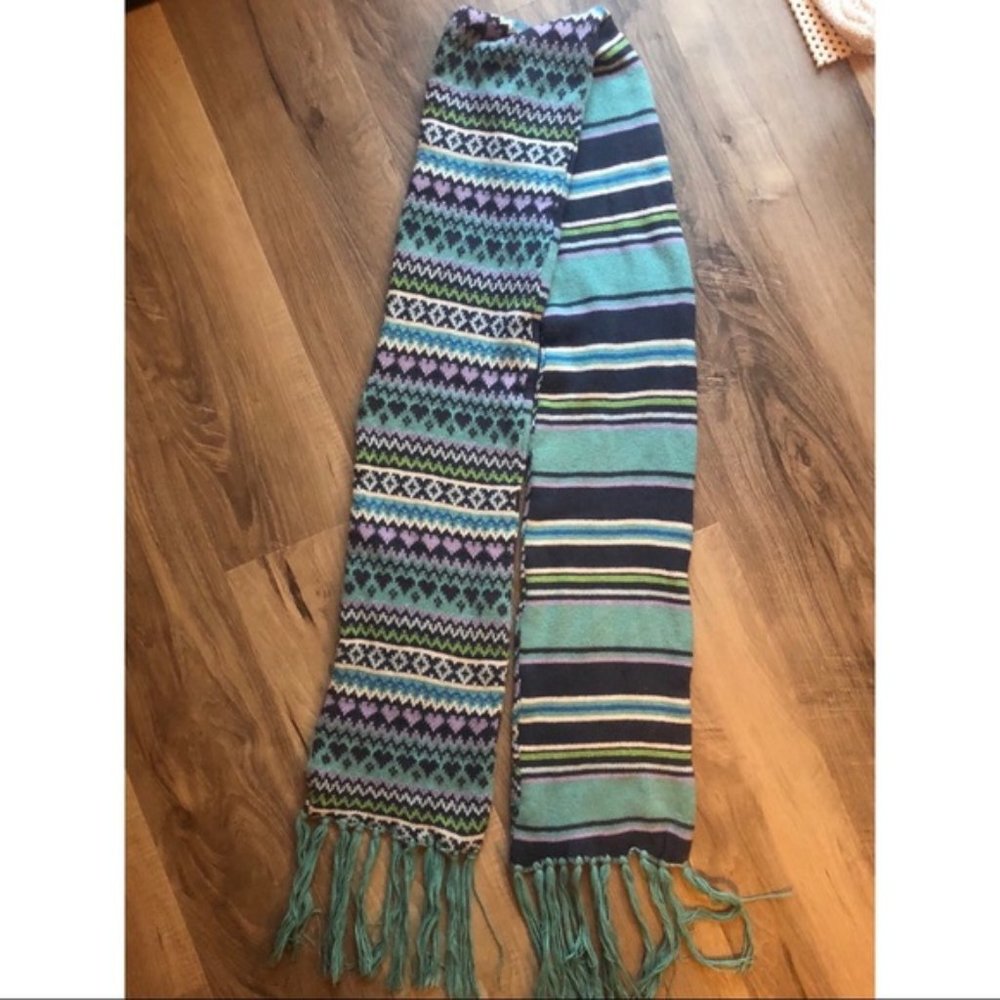 🌈FREE W/ purch multi patterned knit scarf